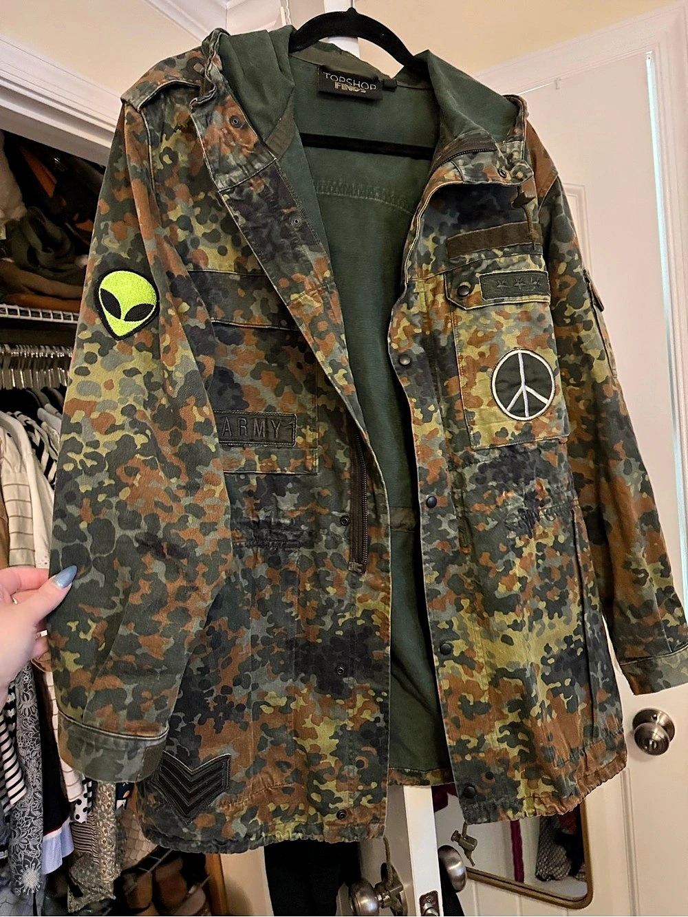topshop army jacket